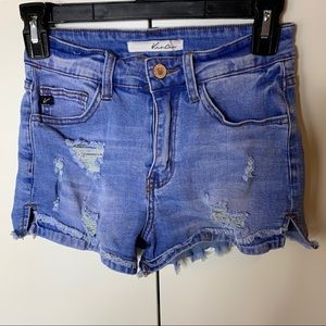 KanCan Distressed Jean Shorts